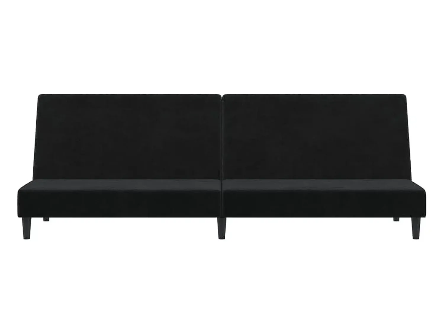 Sale Sofá-cama de 2 lugares veludo PT298685 Preto