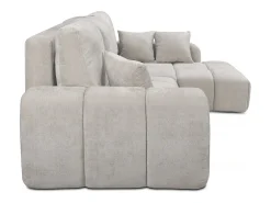 Sofá|Habitat et jardin Sofá-cama de canto direito em tecido chenille 