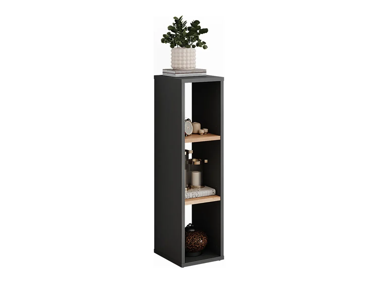 Prateleira|Vicco Standregal carvalho antracite/goldkraft 21.6x24x80.1 orlando Cinza antracite