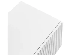 Suporte baixo para TV com 2 gavetas e 2 portas, unidade de armazenamento com pés e detalhes dourados, banco de TV^ Móvel De Tv