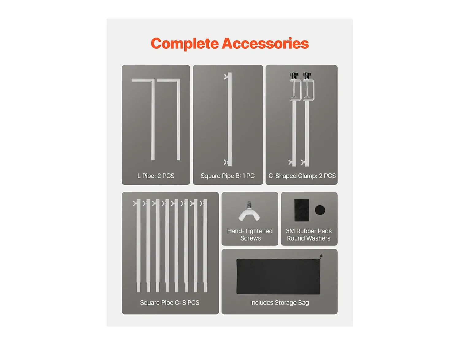 Suporte de Haste de Mesa SucceBuy com Pinças, Suporte de Arco de Mesa, Altura Ajustável 33-106.7 cm Comprimento Ajustável 71.1-249 cm, Quadro de Arco de Metal^ Prateleira