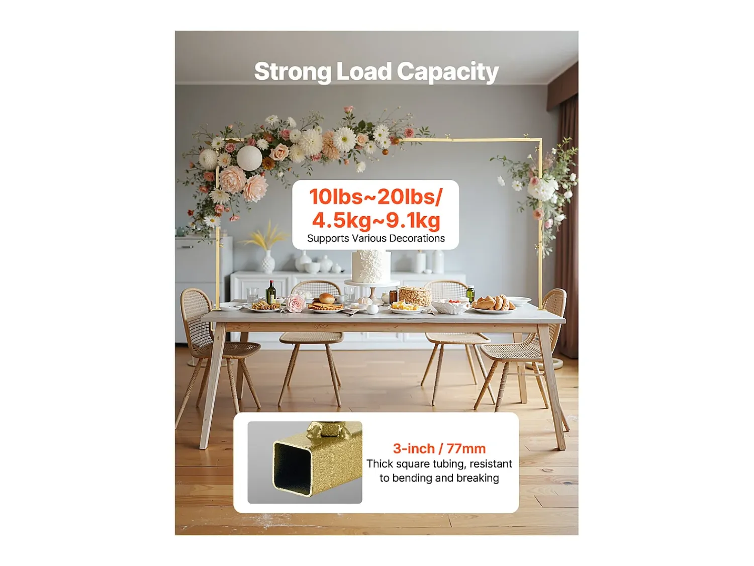 Suporte de Haste de Mesa SucceBuy com Pinças, Suporte de Arco de Mesa, 2 PCS, Altura Ajustável 33-107 cm Comprimento Ajustável 71.1-249 cm, Quadro de Arco de Metal^ Prateleira