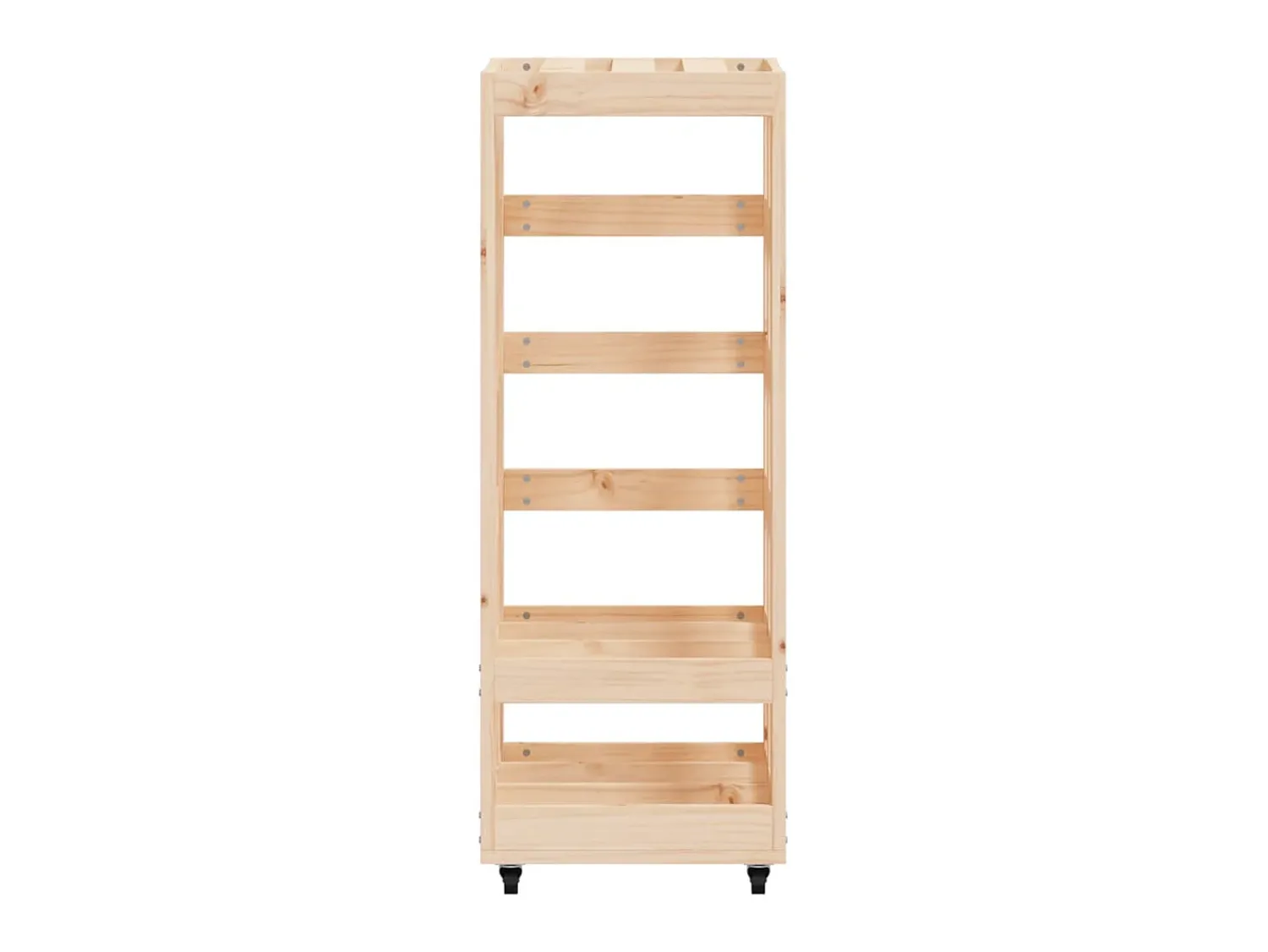 Acessórios De Arrumação| Suporte de lenha c/ rodas 40x49x110 cm pinho maciço PT771263 Natural claro