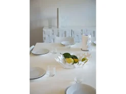 Suporte de rolo de mesa Butterfly em aço, até 3 rolos, estilo moderno para banheiro e cozinha, feito na Itália Bege