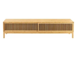 Móvel De Tv*Helloshop26 Suporte de TV em bambu 160 x 40 x 38 cm cor natural 03_0007873 Castanho