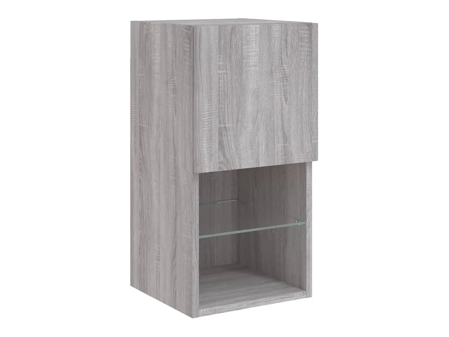 Móvel De Tv*Helloshop26 Suporte de TV multimídia prateleira de TV buffet de TV sala de jantar sala de estar quarto com LED 8 peças Sonoma Engineered Wood cinza 02_0029484 Castanho