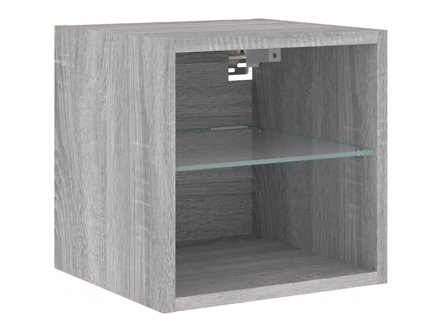 Móvel De Tv*Helloshop26 Suporte de TV multimídia prateleira de TV buffet de TV sala de jantar sala de estar quarto com LED 8 peças Sonoma Engineered Wood cinza 02_0029484 Castanho