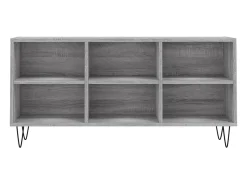 Sale Helloshop26 Suporte de TV multimídia prateleira de TV aparador de TV sala de jantar sala de estar quarto sonoma 1035 x 30 x 50 cm madeira projetada cinza 02_0028372 Castanho