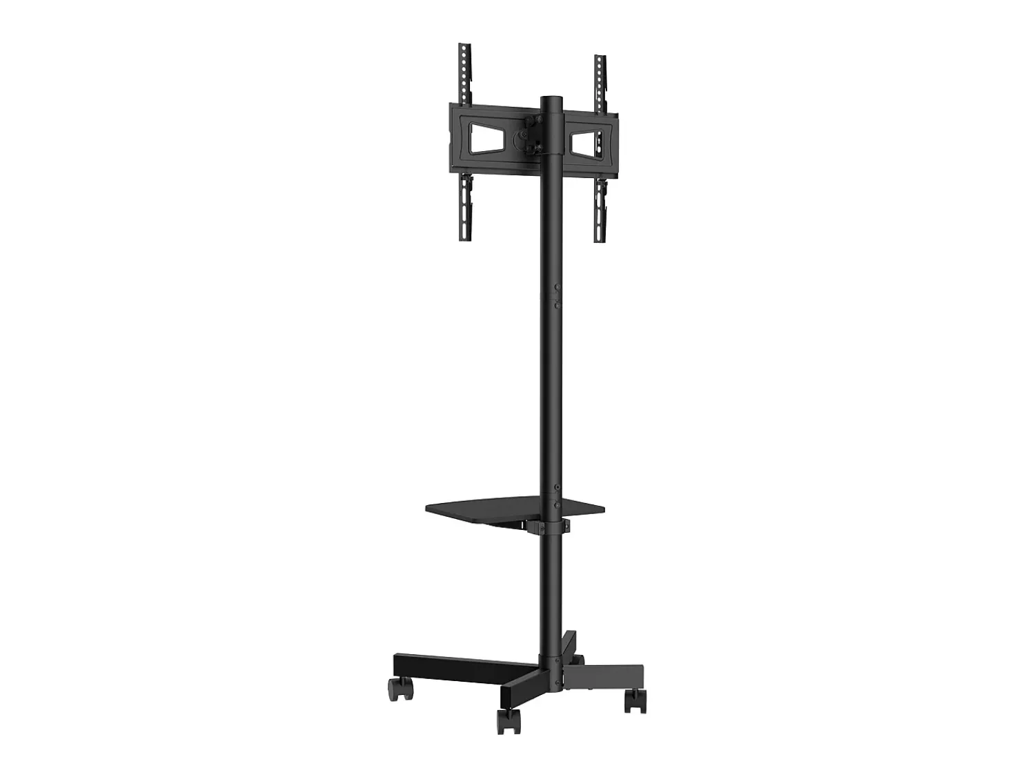 Móvel De Tv| Suporte de TV SucceBuy Móvel para Televisores de 58 a 152cm, com Rodas e Bandeja, Portátil, Fácil de Mover em Diferentes Cômodos Preto