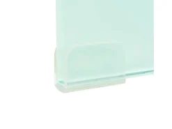Helloshop26 Suporte de TV/aparador/monitor de design prático para TV de vidro branco de 100 cm 2502222^ Móvel De Tv