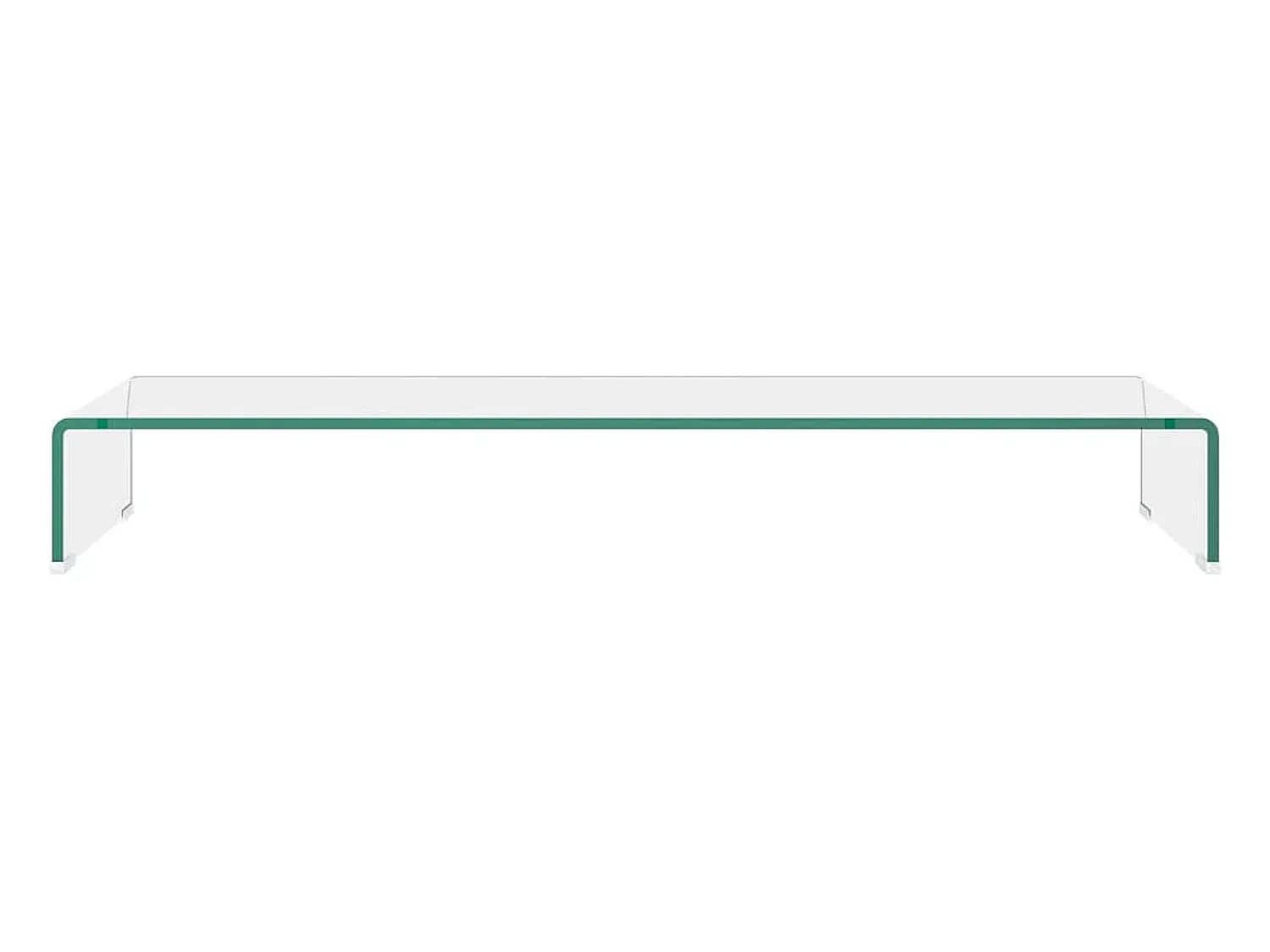 Móvel De Tv| Suporte de TV/monitores em vidro 100x30x13 cm PT142089 Transparente