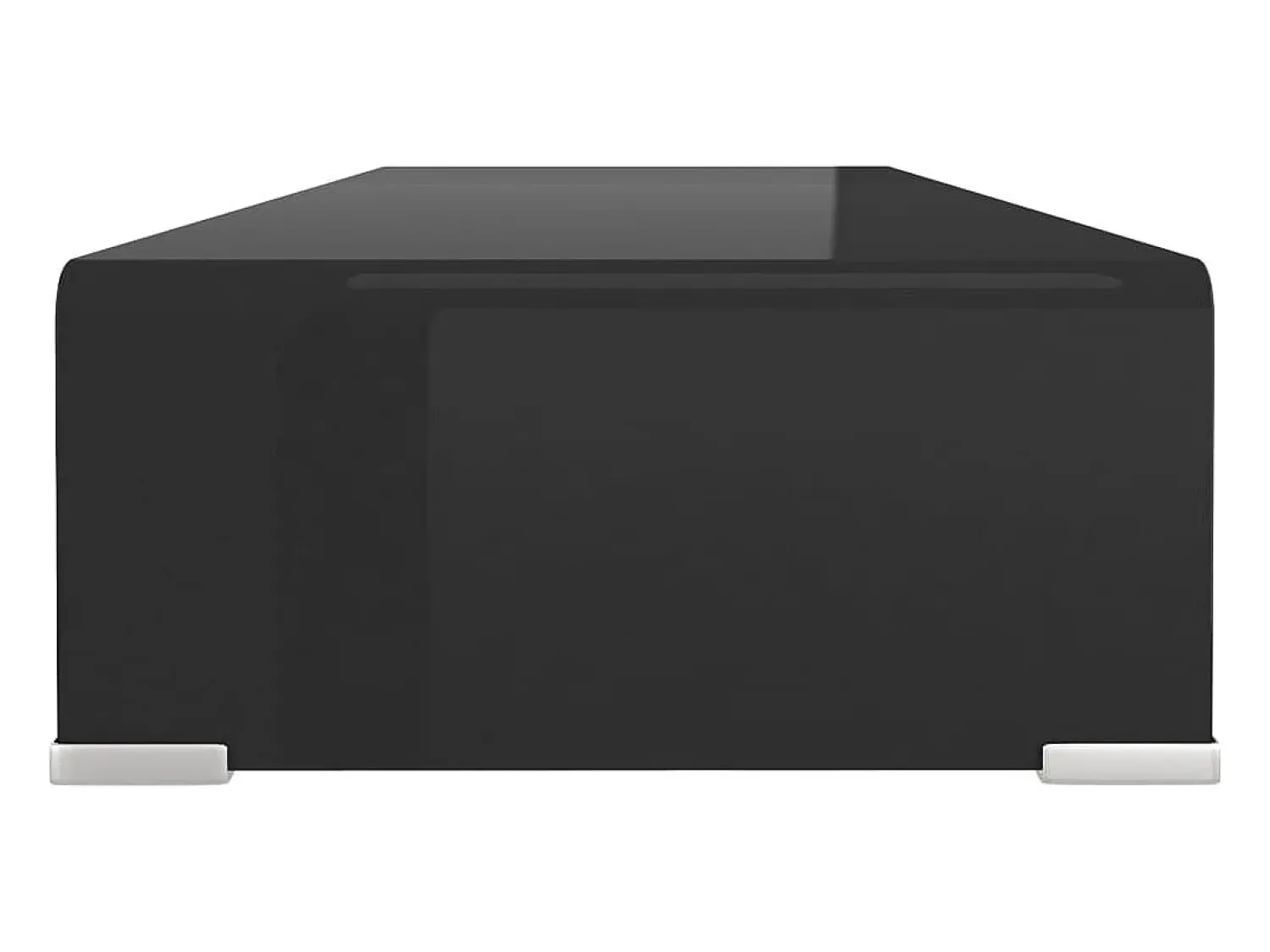 Móvel De Tv| Suporte de TV/monitores em vidro 80x30x13 cm PT671686 Preto