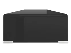 Móvel De Tv| Suporte de TV/monitores em vidro 110x30x13 cm PT752354 Preto