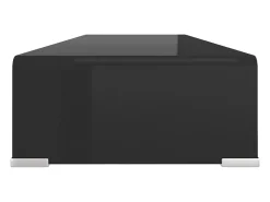 Móvel De Tv* Suporte de TV/monitores em vidro 90x30x13 cm PT776186 Preto