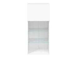 Online Helloshop26 Suporte multimídia para TV prateleira para TV aparador móvel para TV para sala de jantar sala de estar quarto com luzes LED 40,5 x 30 x 90 cm 02_0026602 Branco