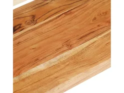 Helloshop26 Suporte multimídia para TV prateleira para TV aparador para TV para sala de jantar sala de estar quarto 130 x 40 x 40 cm madeira maciça de acácia marrom 02_0025896 Preto