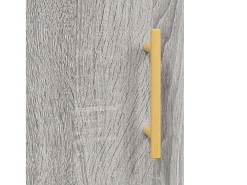Móvel De Tv*Helloshop26 Suporte multimídia para TV prateleira para TV aparador para TV sala de jantar sala de estar quarto Sonoma 150 x 30 x 50 cm madeira industrializada cinza 02_0028402 Castanho