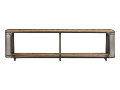 Móvel De Tv|Helloshop26 Suporte multimídia para TV prateleira para TV armário para TV sala de jantar sala de estar quarto 150 x 30 x 40 cm madeira maciça de manga marrom 02_0025961 Castanho