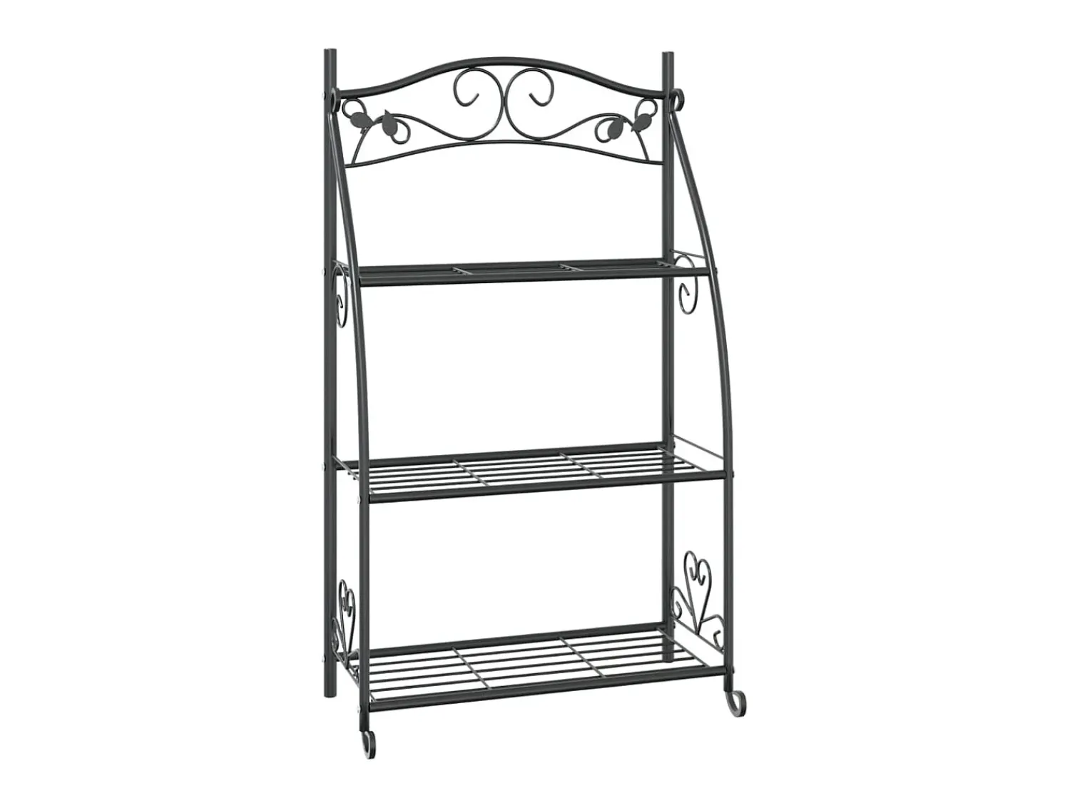 Prateleira| Suporte para flores 56x30x96 cm aço PT765212 Preto
