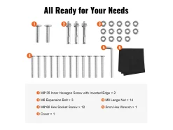 Clearance Suporte para Lenha Exterior SucceBuy de 2,6 M (8,5 Pés), 2,5 M (102 Pol.) x 36,6 M (14,2Pol.) x 117,5 Cm (46,1 Pol.), com Tampa e Suporte Resistente. Preto