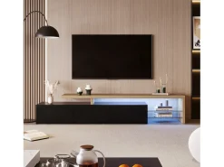 Suporte para TV 200 x 39 x 42 cm, com iluminação LED de 7 cores e tampo de mesa, .^ Móvel De Tv