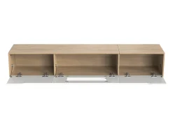 Hauss Spole Suporte para TV com 3 portas e iluminação LED - brilhante e natural^ Móvel De Tv