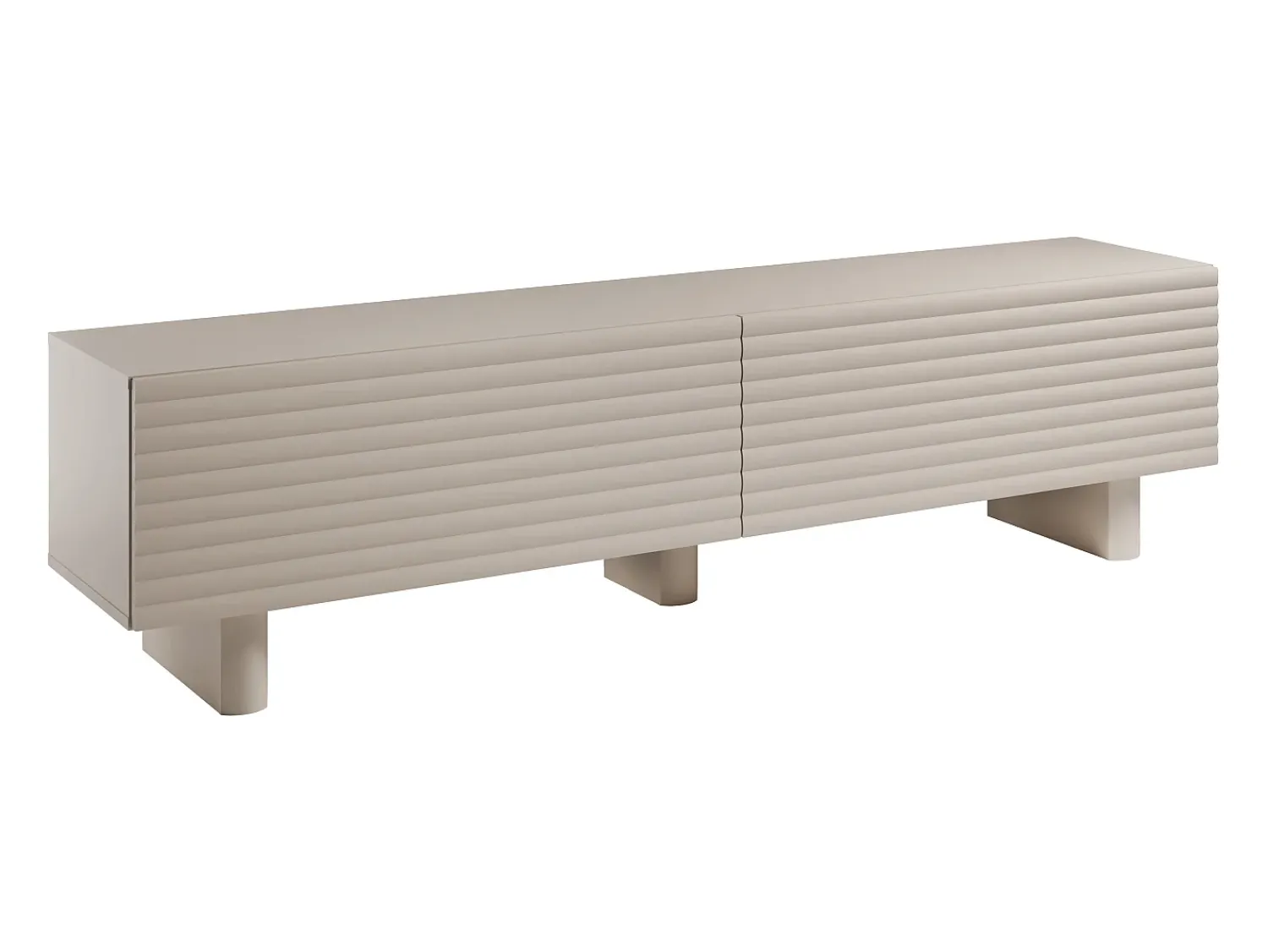 Clearance Vente-unique Suporte para TV com 2 portas, 180 cm, em MDF - - LUDIMA Bege