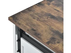 Móvel De Tv|Hauss Spole Suporte para TV com 2 portas de correr - Prateleiras ajustáveis ​​150 x 40 x 60 cm - Branco