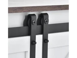 Móvel De Tv|Hauss Spole Suporte para TV com 2 portas de correr - Prateleiras ajustáveis ​​150 x 40 x 60 cm - Branco