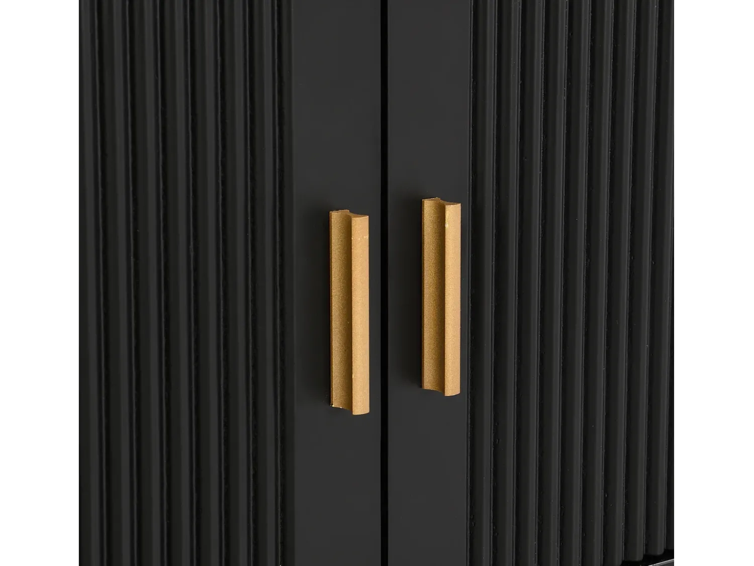 Suporte para TV com espaço de armazenamento, 2 portas e 4 gavetas, suporte baixo para TV, pés e puxadores dourados,^ Móvel De Tv