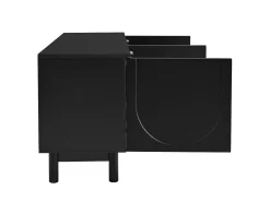 Suporte para TV de 175 cm, móvel para televisão com 4 portas sem puxadores e prateleiras ajustáveis, .^ Móvel De Tv