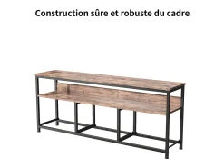 Móvel De Tv| Suporte para TV de 108 x 30 x 57 cm, com iluminação LED e gavetas, com espaço de armazenamento, multicolorido. Multicor
