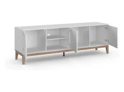 Loft24 Suporte para TV Owen | com 2 compartimentos em efeito carvalho^ Móvel De Tv