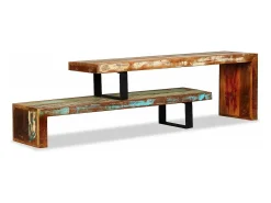 Móvel De Tv|Mobikasa Suporte para TV/aparador design prático madeira maciça reciclada 2502155 Castanho