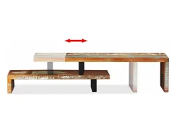 Móvel De Tv|Mobikasa Suporte para TV/aparador design prático madeira maciça reciclada 2502155 Castanho