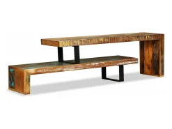 Móvel De Tv|Mobikasa Suporte para TV/aparador design prático madeira maciça reciclada 2502155 Castanho