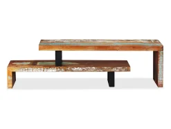 Móvel De Tv|Mobikasa Suporte para TV/aparador design prático madeira maciça reciclada 2502155 Castanho