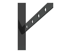 Prateleira|vidaxl Suportes prateleira 4pcs 23,5x2,5x15,5 cm aço inoxidável Preto