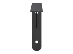 vidaxl Suportes prateleira 4pcs 20x2,5x14 cm aço inoxidável prateado Preto