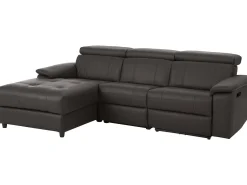 Sofá*Loft24 Tanaro | Sofá Chaiselong 3 Lugares Direito Manual Castanho