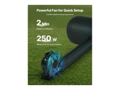 Móvel De Tv* Tela de Projeção Inflável SucceBuy, Fabricada em Material 600D Durável, Incluindo Saco de Armazenamento Portátil, Formato 16:9, 409 x 160 x 272 cm Preto