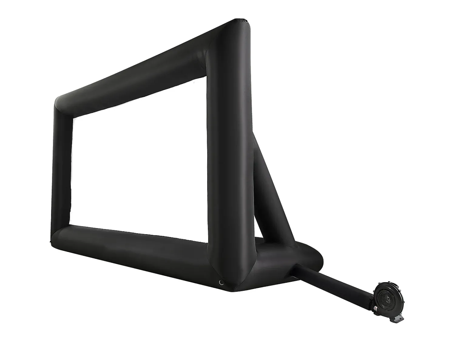 Clearance Tela de Projeção Inflável SucceBuy, Fabricada em Material 600D Durável, Incluindo Saco de Armazenamento Portátil, Formato 16:9, 409 x 160 x 272 cm Preto