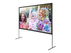 Móvel De Tv| Tela de Projeção SucceBuy Portátil com Base, 305 cm, 16:9 HD de Duas Faces Anti-rugas e Grande Ângulo de Visão, para Projetores de Cinema em Casa Multicor