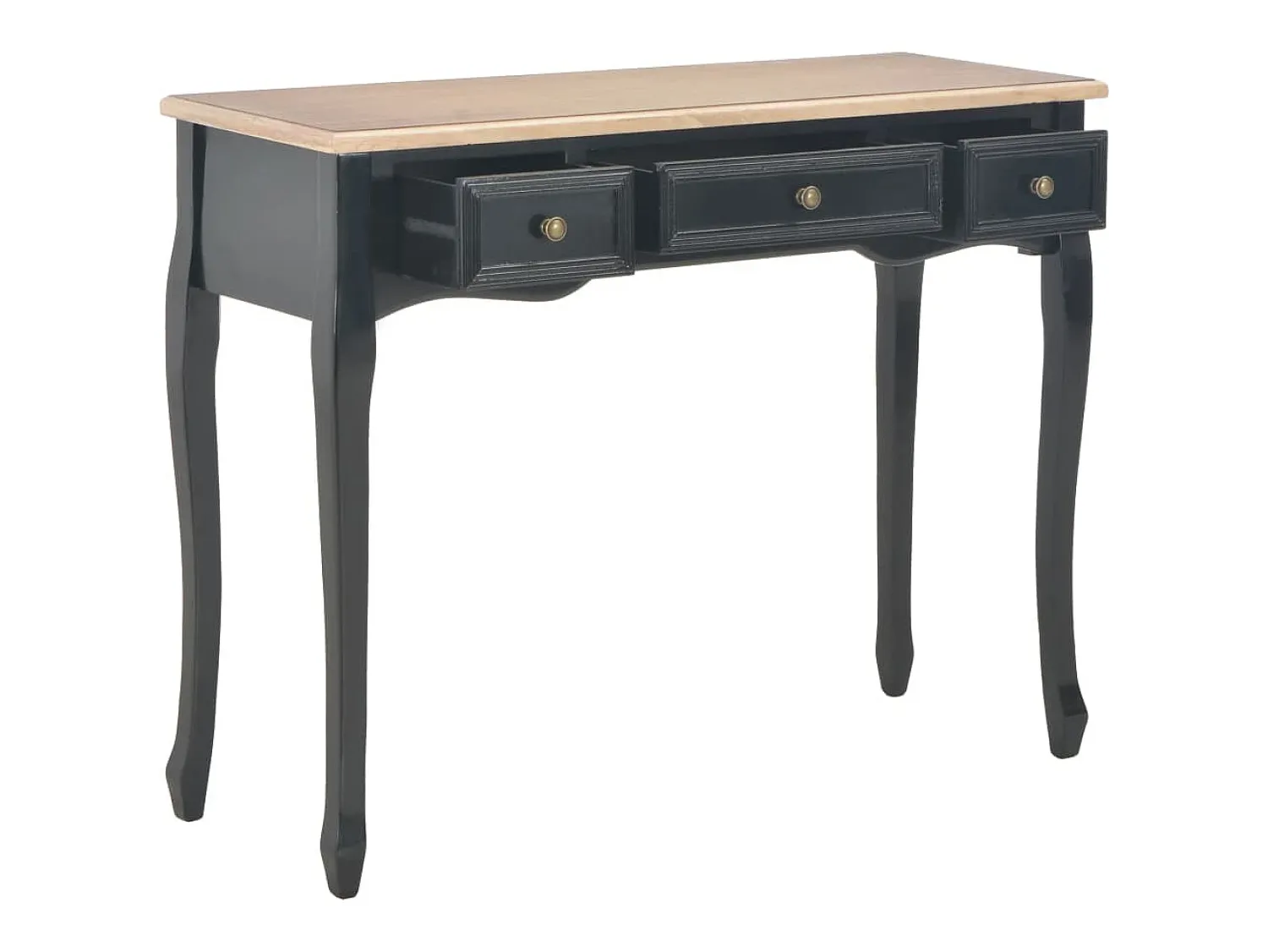 vidaxl Toucador/mesa consola com 3 gavetas^ Consola