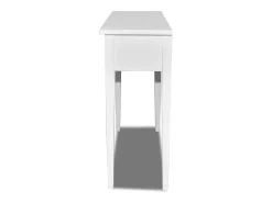 Consola|vidaxl Toucador/mesa consola com duas gavetas Branco