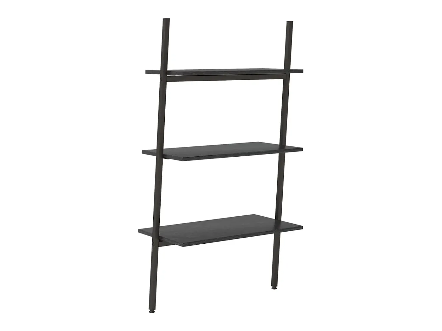 Prateleira| Unidade 3 prateleiras inclinada 64x34x116 cm PT537173 Preto