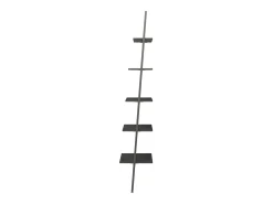Online vidaxl Unidade 5 prateleiras inclinada 64x34x185,5 cm Preto