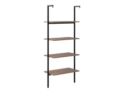 Prateleira|vidaxl Unidade 4 prateleiras 64x35x152,5 cm -escuro e preto Castanho