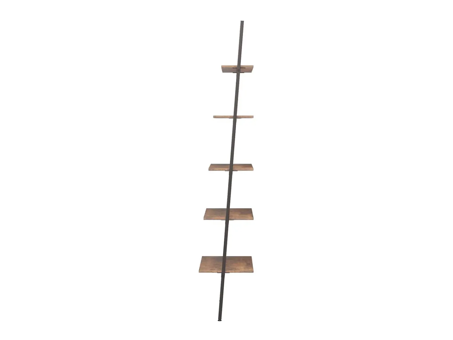 Prateleira| Unidade 5 prateleiras 64x34x185,5 cm -escuro e preto PT246267 Castanho
