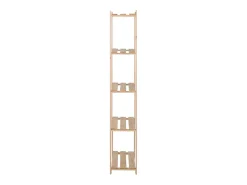 Prateleira| Unidade arrumação 5 prateleiras 80x28,5x170 cm pinho maciço PT654718 Castanho